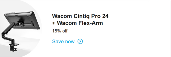 Wacom Cintiq Pro 24 Flex Arm Cyber Weekend