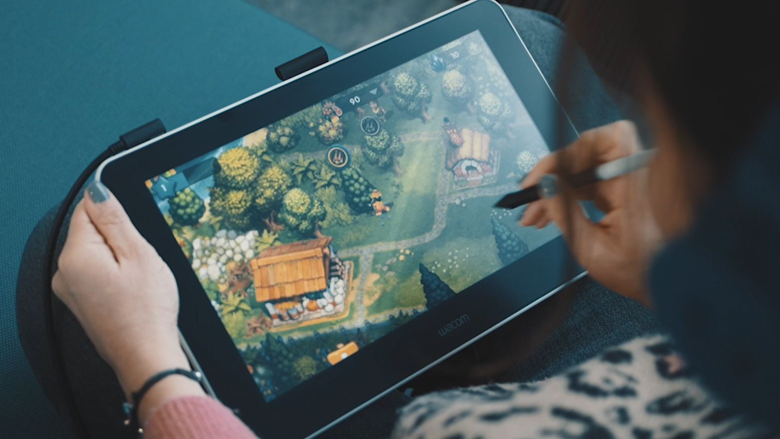 Wacom One second screen gaming on smartphone