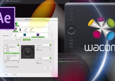 Setting up a custom editing bay for motion graphics with your Wacom Intuos Pro and After Effects