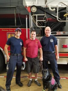 Glenn reunites with the first responders