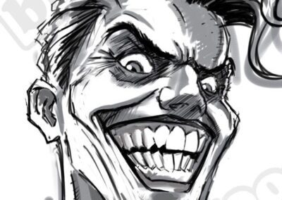 Drawing the Joker with Wacom Intuos