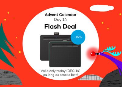 Advent Calendar [14] – Flash Deal: save 15% on a Wacom Intuos today
