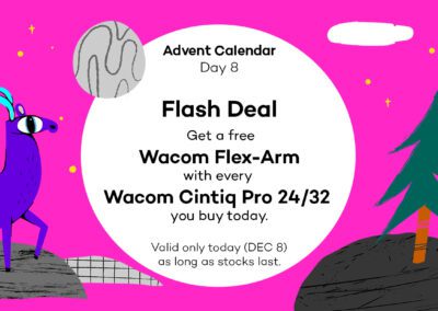 Advent Calendar [8] – Flash Deal: Get a free Flex-Arm*