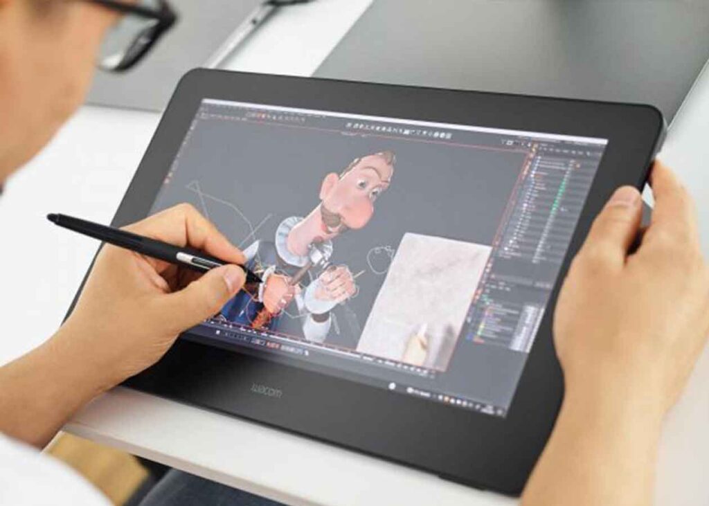 Wacom Cintiq Pro 16 and art student
