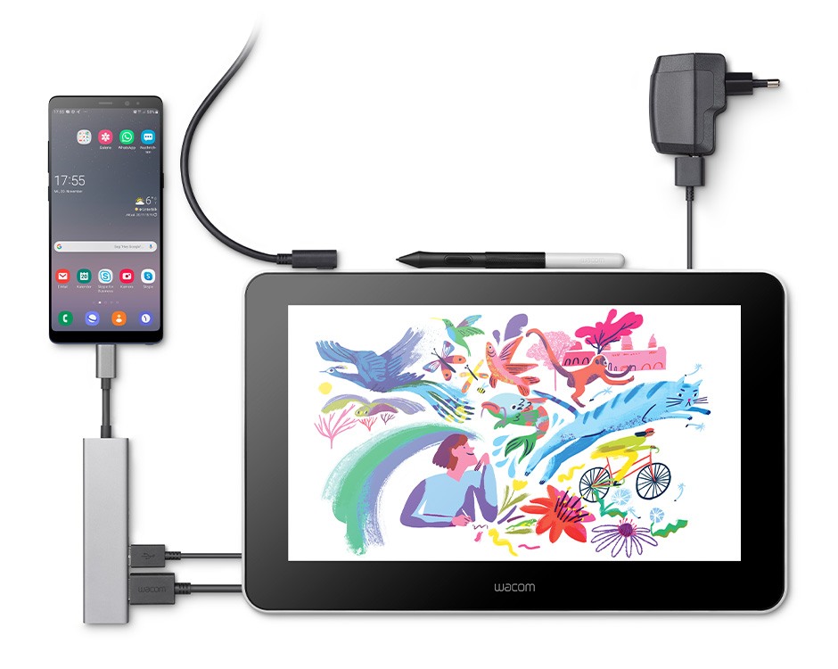 Wacom One pen display compatibility with Andriod, chromebook, ios.