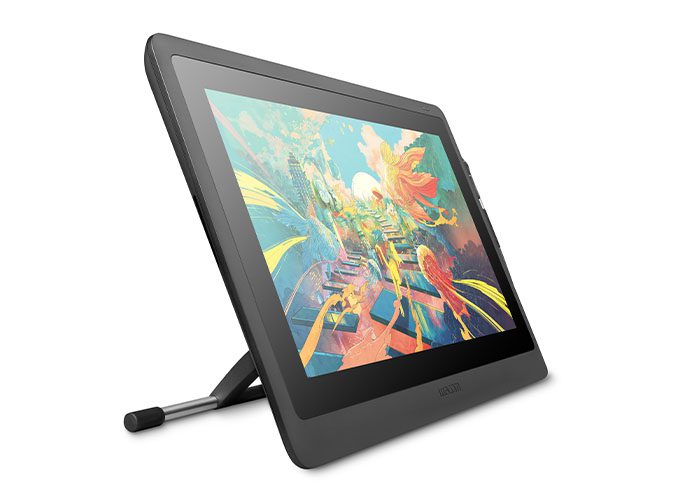 Affichage du stylo Wacom Cintiq avec support Wacom